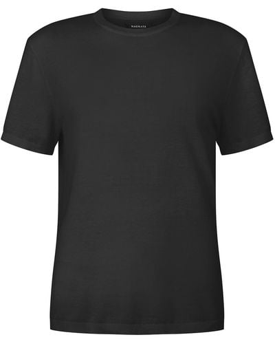Nagnata Highlighter Cotton T-shirt - Black
