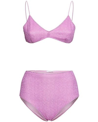 Oséree Lumière High Waisted Bikini - Purple