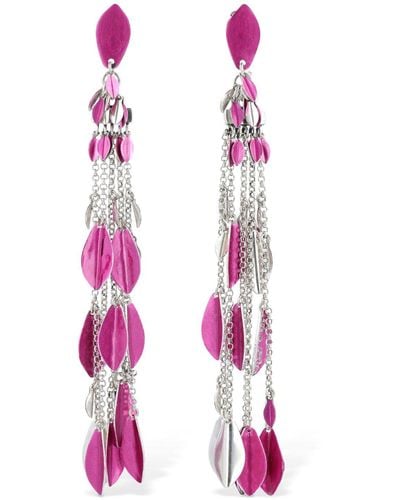Isabel Marant Colour Shiny Lea Drop Earrings - Pink