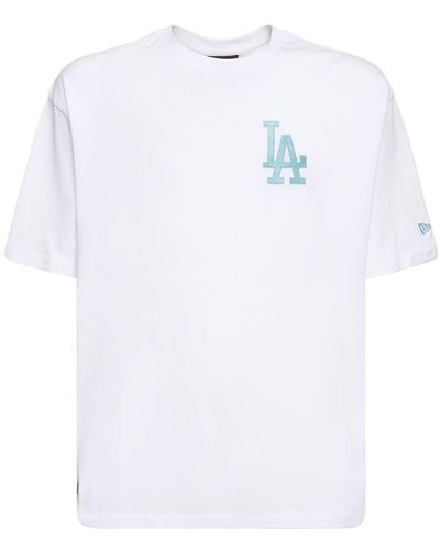 KTZ L.a. Dodgers Printed Cotton T-shirt - White