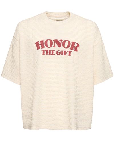 Honor The Gift A-spring Stripe Boxy T-shirt - White
