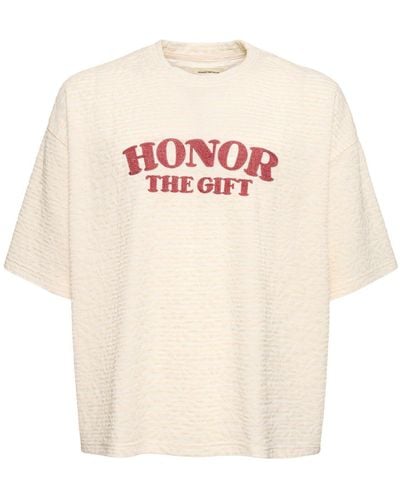 Honor The Gift T-shirt Mit Streifen "a-spring" - Weiß