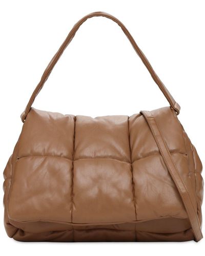 Stand Studio Wanda Quilted Faux Leather Bag - Brown