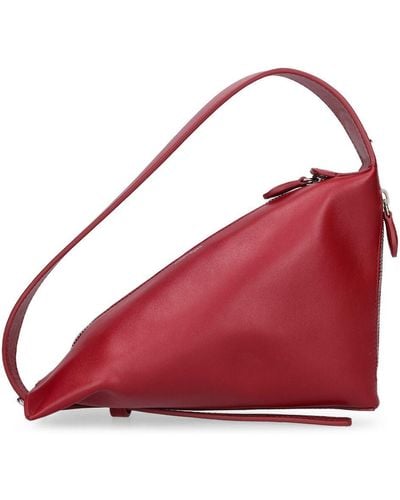 Courreges The One Leather Shoulder Bag - Red