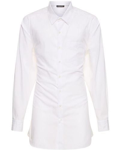Ann Demeulemeester Arnout Fluid Belted Long Shirt - White