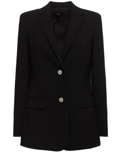 Theory Relaxed Single Breasted Jacket - Black