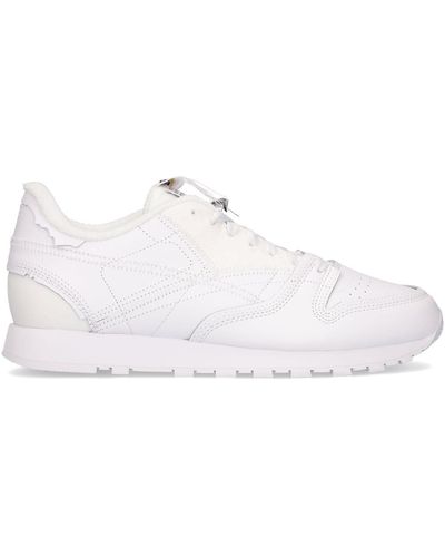 Reebok X Maison Margiela Project 0 Classic Leather Sneakers - White