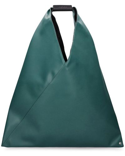 MM6 by Maison Martin Margiela Medium Japanese Faux Leather Tote Bag - Green