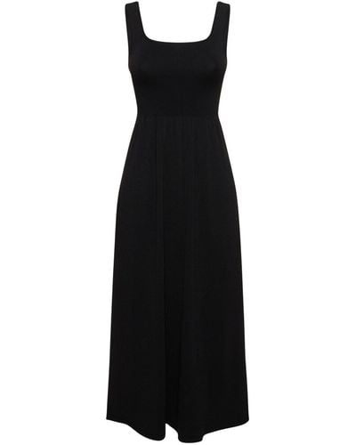 Matteau Classic Viscose Blend Knit Maxi Dress - Black