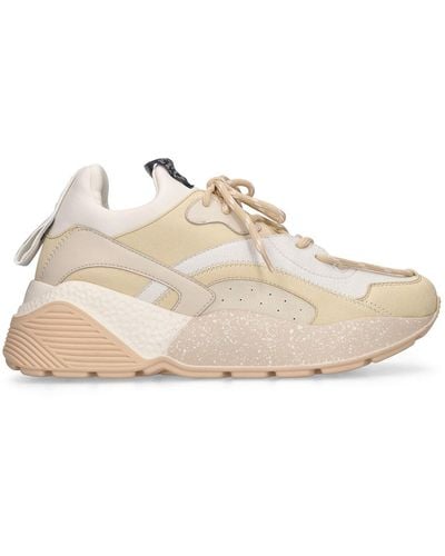 Stella McCartney 45mm Eclypse Faux Leather Trainers - Natural