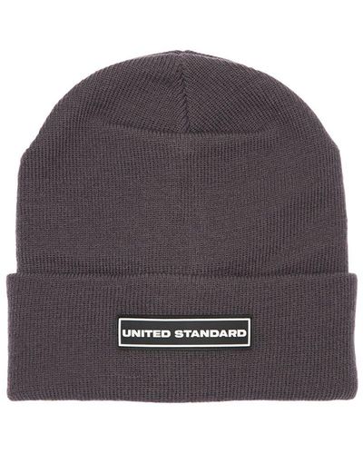 United Standard Cappello Beanie Con Logo - Grigio