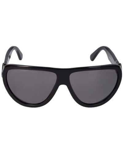 Moncler Anodize Bold Aviator Sunglasses - Black