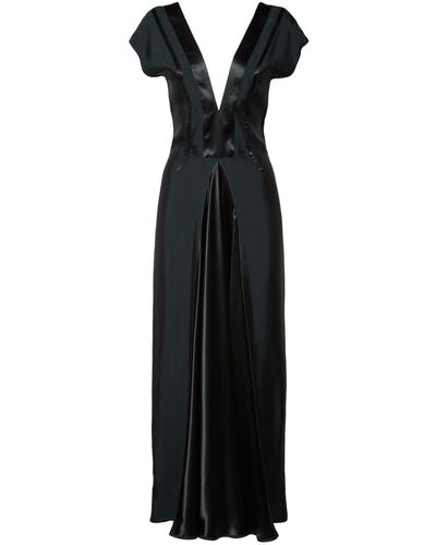 Bottega Veneta Shine Viscose Long Dress - Black