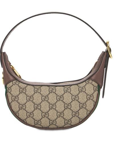Gucci Mini Ophidia Gg Shoulder Bag - Brown