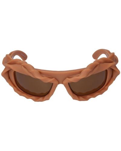 OTTOLINGER 3d Twisted Frame Sunglasses - Brown