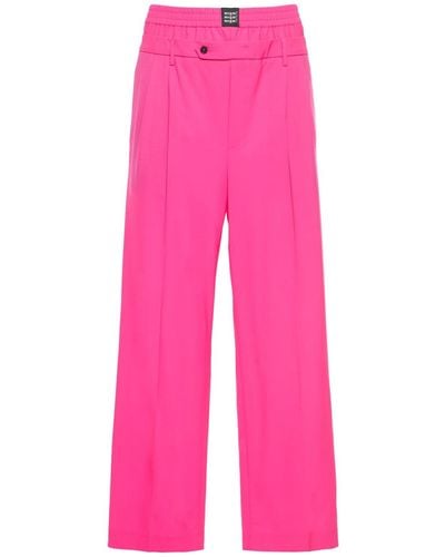 MSGM Peekaboo Boxers Wool Formal Trousers - Pink