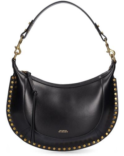 Isabel Marant Naoko Leather Shoulder Bag - Black