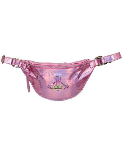 Vivienne Westwood Small Hilda Iridescent Belt Bag - Pink