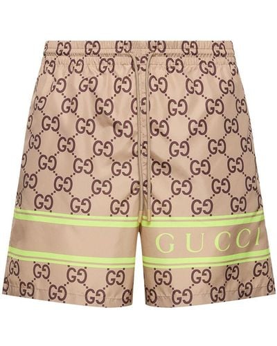 Gucci Gg Nylon Swimshorts - Weiß