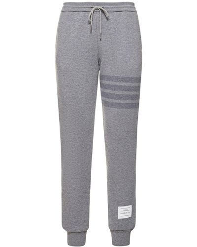 Thom Browne Pantalones deportivos de lana - Gris