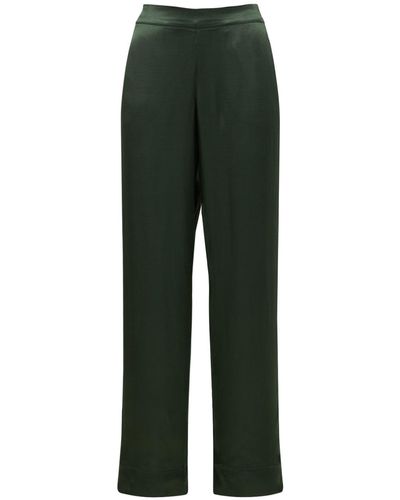 Asceno Pantalones De Pijama De Satén De Bambú - Verde