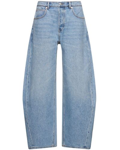 Alexander Wang Oversize Rounded Low Rise Jeans - Blue