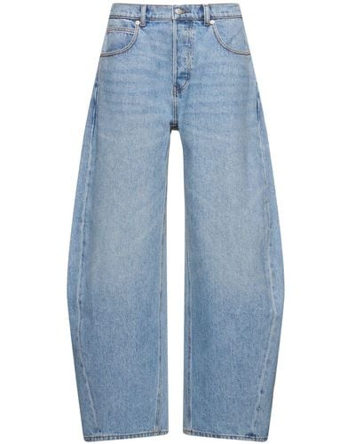 Alexander Wang Jeans oversize vita bassa - Blu