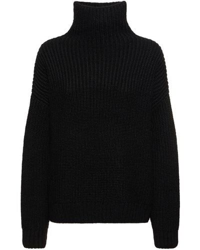 Anine Bing Sydney Wool Blend Sweater - Black