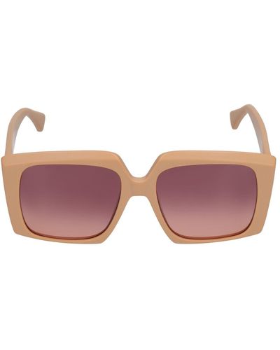 Max Mara Logo Squared Acetate Sunglasses - Pink
