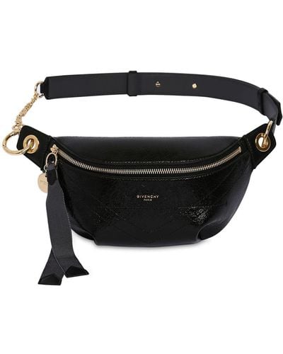 Givenchy Id Crackle Leather Belt Bag - Black