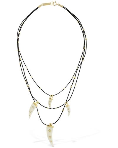 Isabel Marant Glänzende Halskette Aus Dreifachem Draht - Mettallic