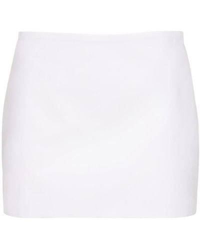 Interior The demi cotton mini skirt - Blanco