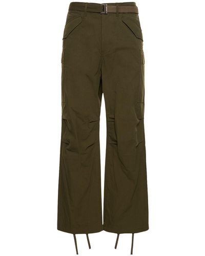 Sacai Ripstop Trousers - Green