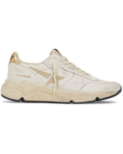 Golden Goose 30mm Running Leather Sneakers - White