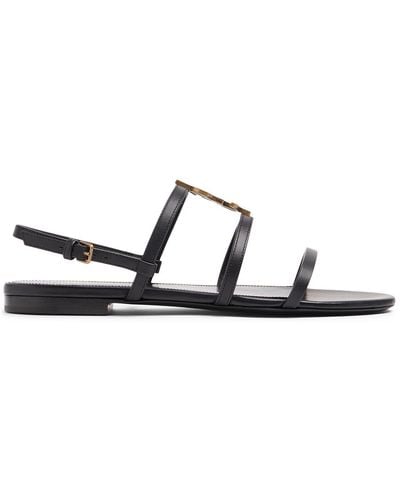 Saint Laurent Sandalen 'Cassandra' Schwarz