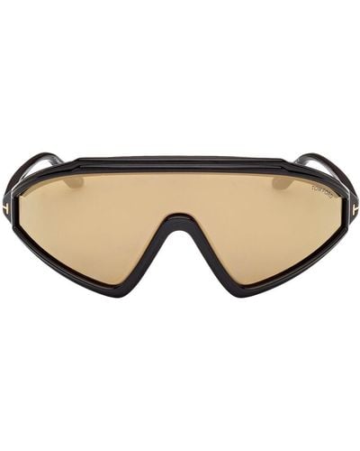Tom Ford Lorna Mask Sunglasses - Natural
