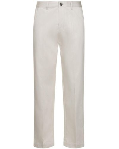Ami Paris Pantalones chinos de algodón - Blanco