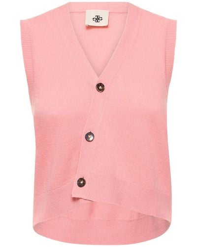 THE GARMENT Como Cashmere & Wool Vest - Pink