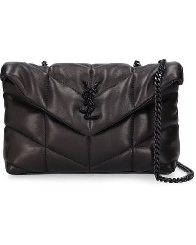 Saint Laurent Puffer Toy Quilted Leather Shoulder Bag - Black