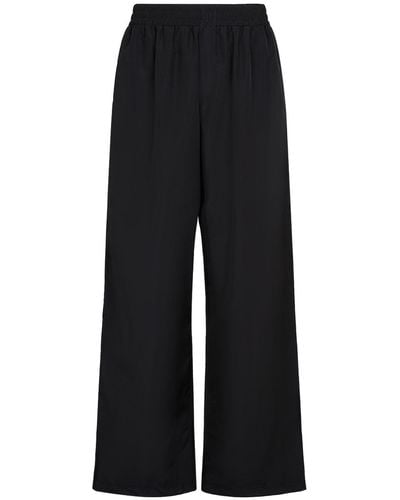 The Row Davide Wool Trousers - Black