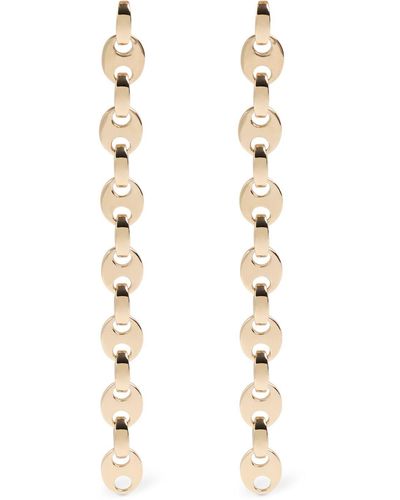 Rabanne Eight Nano Drop Earrings - White