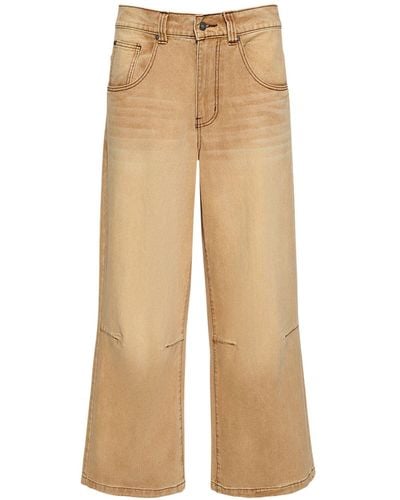 Jaded London Colossus Sand Low Rise Jeans - Natural