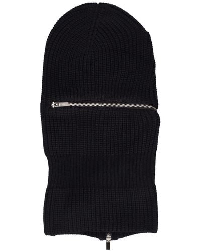 Jaded London Tech Knitted Balaclava W/ Zip - Black