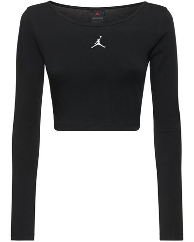 Nike Langärmeliges T-shirt "jordan" - Schwarz