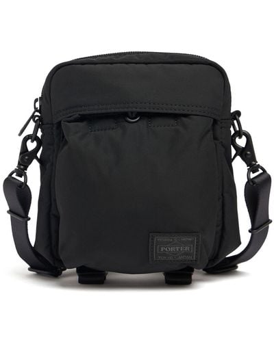 Porter-Yoshida and Co Senses Vertical Nylon Crossbody Bag - Black