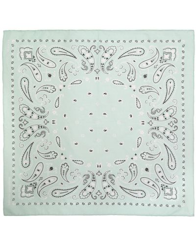 Alanui Iconic Print Cotton Bandana - Grey