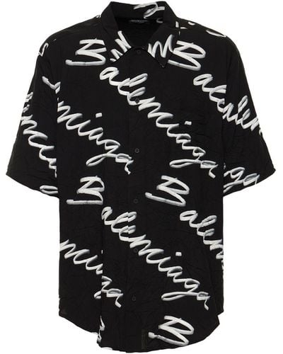 Balenciaga Camisa de viscosa - Negro