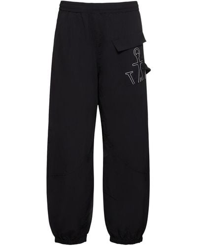 JW Anderson Twisted Nylon jogging Trousers - Blue