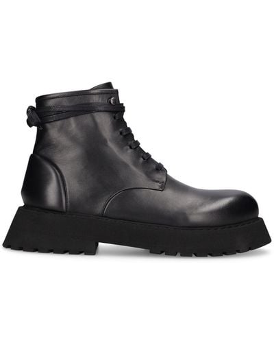 Marsèll Micarro Leather Lace-up Boots - Black