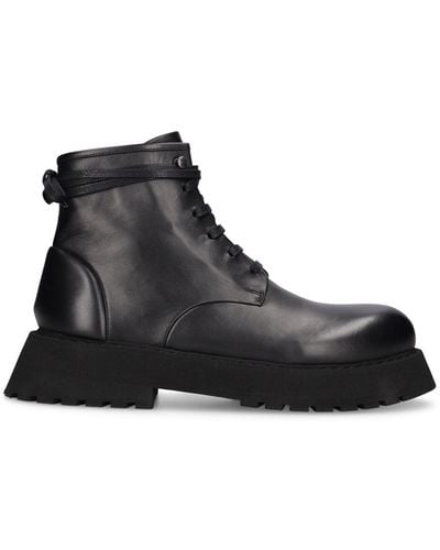 Marsèll Botas Micarro De Piel Con Cordones - Negro